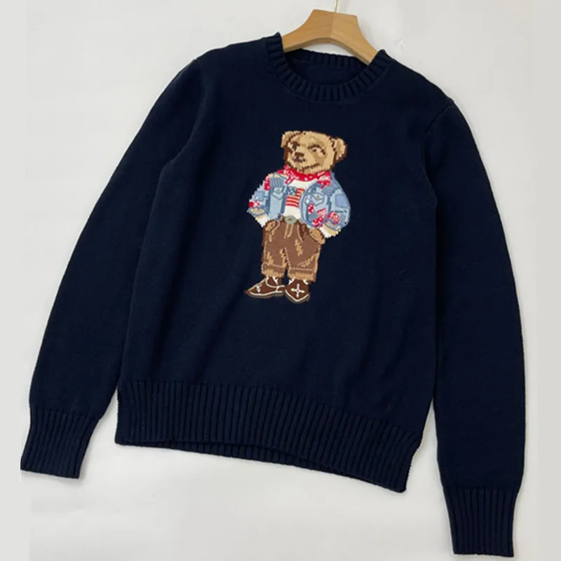 Cartoon RL Bear Sweater Women Winter Men Clothing Fashion Long Sleeve Knitted Pullover Sweater 2022 New Wool Coat
Cartoon RL Bear Sweater Women Winter Men Clothing Fashion Long Sleeve Knitted Pullover Sweater 2022 New Wool Coat