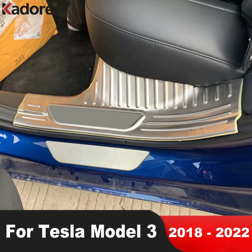 For Tesla Model 3 2018 2019 2020 2021 2022 Stainless Steel Car Door Sill Scuff Plate Trim Welcome Pedal Gurad Accessories 4pcs
For Tesla Model 3 2018 2019 2020 2021 2022 Stainless Steel Car Door Sill Scuff Plate Trim Welcome Pedal Gurad Accessories 4pcs