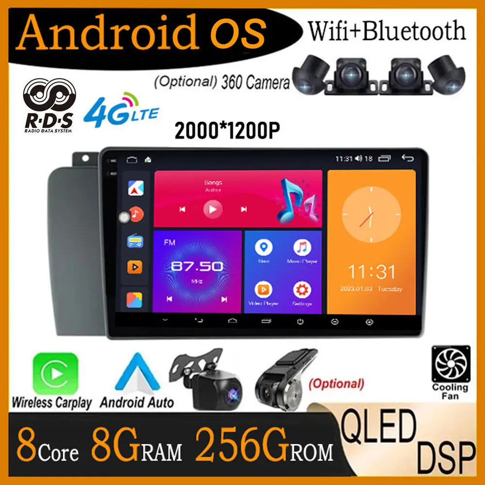 9 Inch For Volvo XC70 V70 S60 2005 - 2009 QLED Android 14 Car Radio Player Autoradio Multimedia Video Player Touch screen
9 Inch For Volvo XC70 V70 S60 2005 - 2009 QLED Android 14 Car Radio Player Autoradio Multimedia Video Player Touch screen