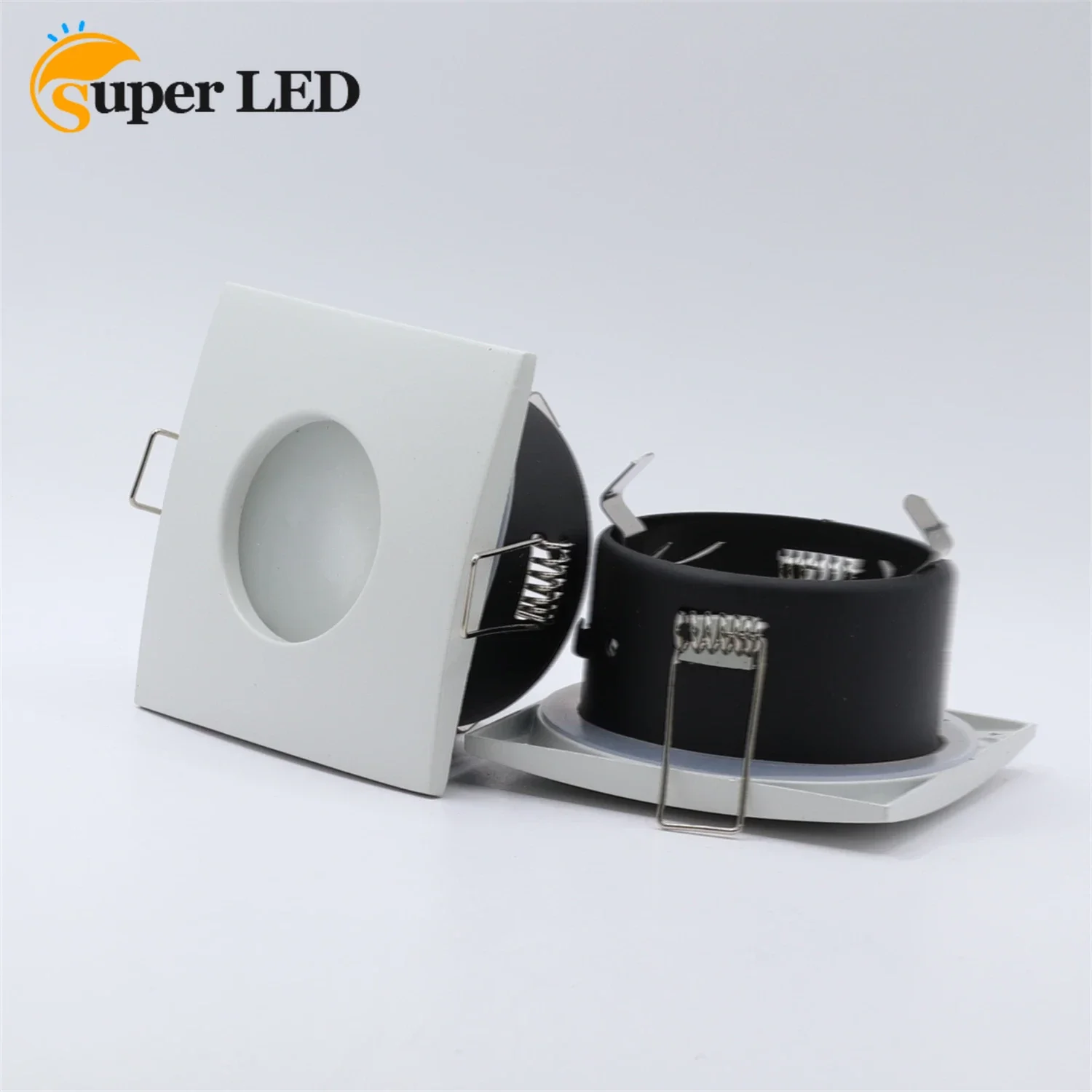 LED Recessed Ceiling Downlights GU10 Bulb Tilt Angle Square Spotlights Fitting Cut Out 70mm Fixture Frame
LED Recessed Ceiling Downlights GU10 Bulb Tilt Angle Square Spotlights Fitting Cut Out 70mm Fixture Frame