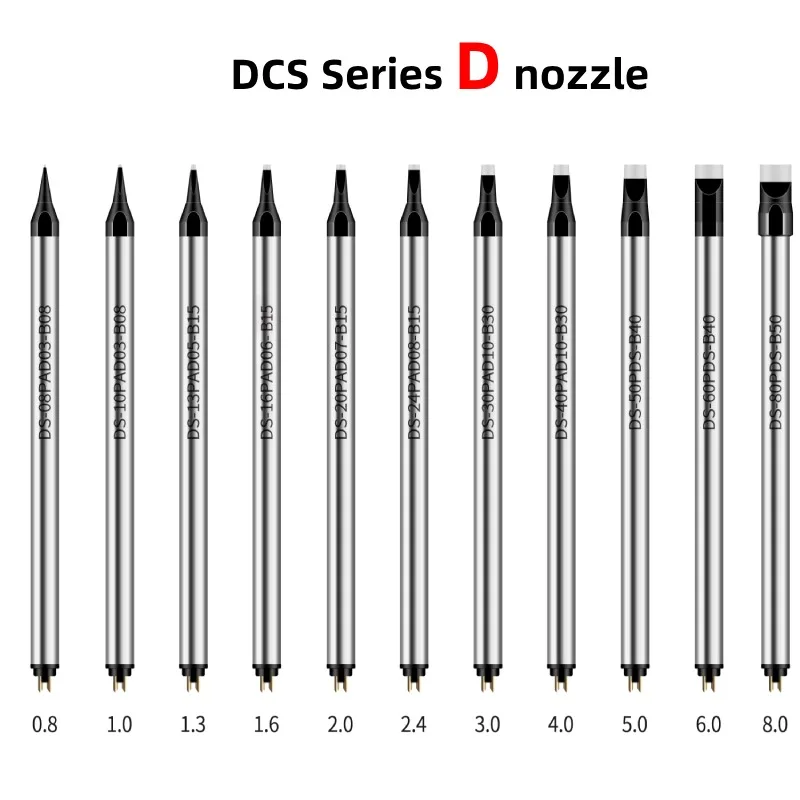 

Factory Wholesale Replacement Apollo Seiko DCS/DS Series Soldering Iron Tips Fit Apollo DX-HET Heater Automatic Soldering Robot