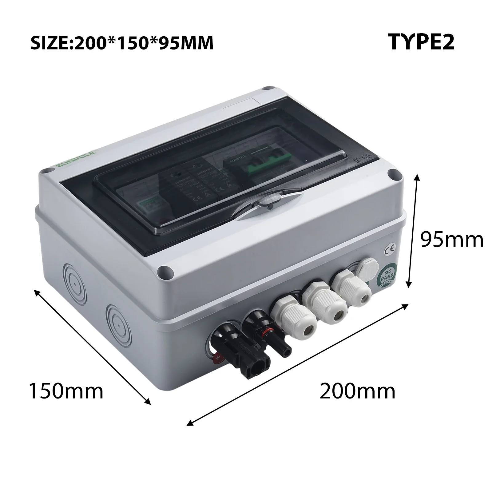 DC Fuse PV Combiner Box IP65 MCB Protection Replacement SPD Waterproof 1 In 1 Out 200*150*95mm 550V For PV Plants
DC Fuse PV Combiner Box IP65 MCB Protection Replacement SPD Waterproof 1 In 1 Out 200*150*95mm 550V For PV Plants