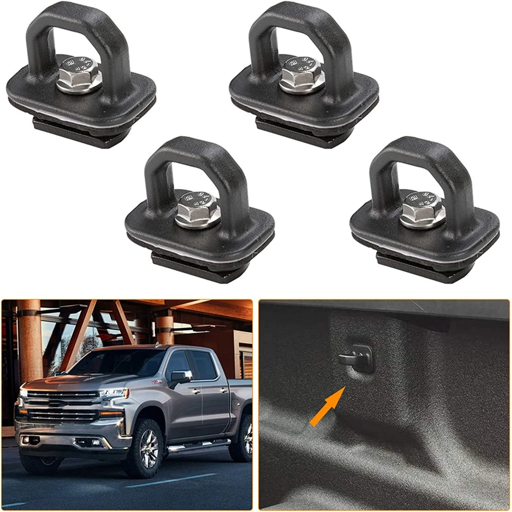 

​Tie Down Anchors 2007-2023 for Chevy Silverado Colorado for GMC Sierra Canyon Truck Bed Tie Downs Anchor