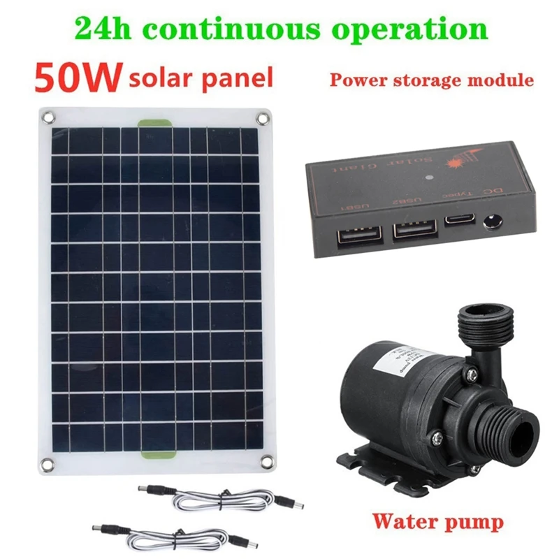 1 Set 50W Solar Water Pump Low Noise For Garden Family Water Fountain Irrigation Pump Solar Fountain Pump
1 Set 50W Solar Water Pump Low Noise For Garden Family Water Fountain Irrigation Pump Solar Fountain Pump