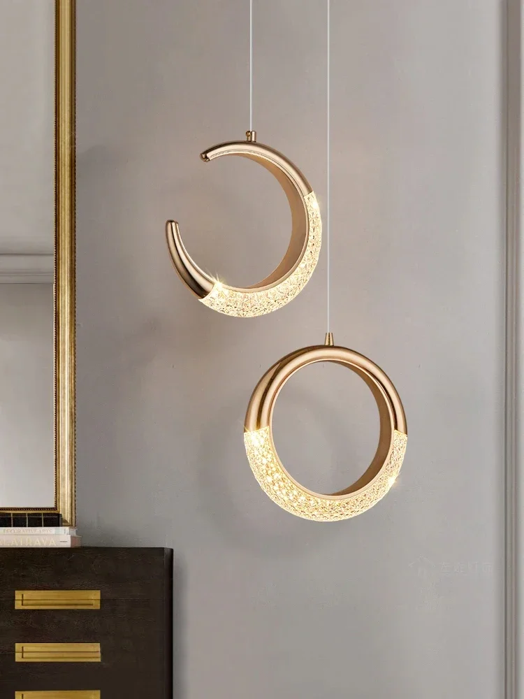 Moon Stair Pendant Light Ring Droplight Children Room Decorative Lamps Hotel Stair Chandelier Modern Villa Stair Moon Chandelier
Moon Stair Pendant Light Ring Droplight Children Room Decorative Lamps Hotel Stair Chandelier Modern Villa Stair Moon Chandelier