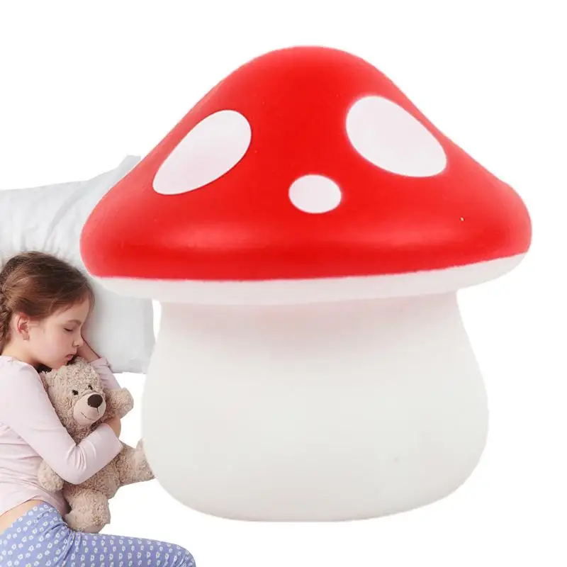 

Vintage Mushroom Night Lights Energy-Saving Wake Up Night Light Colorful Bedroom Bedside Flower Mushroom Retro Table Night