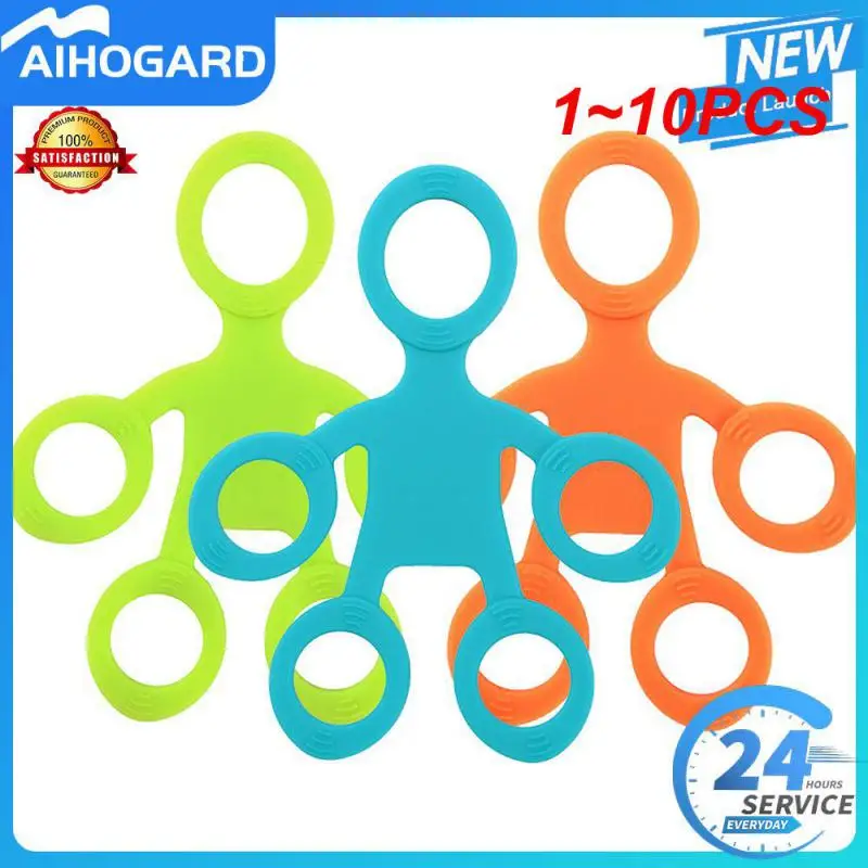 

1~10PCS Finger Grip Silicone Ring Exerciser Antistress Resistance Band Fitness Stretcher 3 Levels Finger Sensory Toy for Autism
