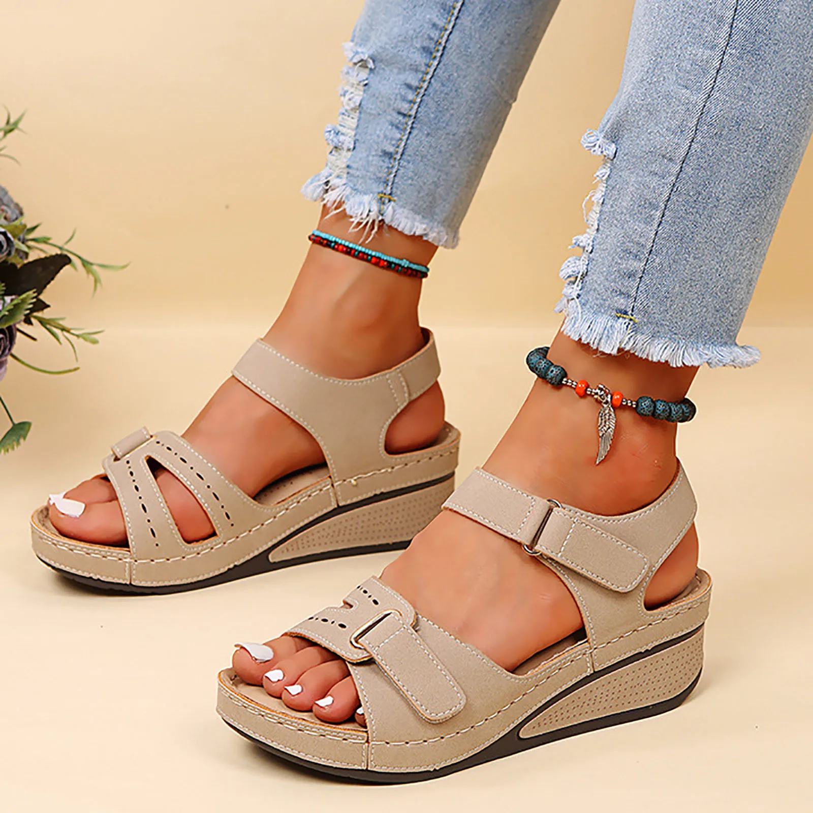 Women Sandals Bottom Wedge Heels Sandals Summer Shoes Platform Slip Open Toe Walking Shoes Slipper Party Footwear Beach Shoes
Women Sandals Bottom Wedge Heels Sandals Summer Shoes Platform Slip Open Toe Walking Shoes Slipper Party Footwear Beach Shoes