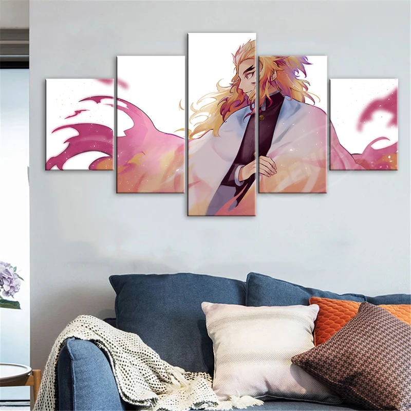 Rengoku Kyoujurou Modular Pictures Canvas Anime Painting Wall Art Demon Slayer Posters Print Modern Living Room Home Decor Frame
Rengoku Kyoujurou Modular Pictures Canvas Anime Painting Wall Art Demon Slayer Posters Print Modern Living Room Home Decor Frame
