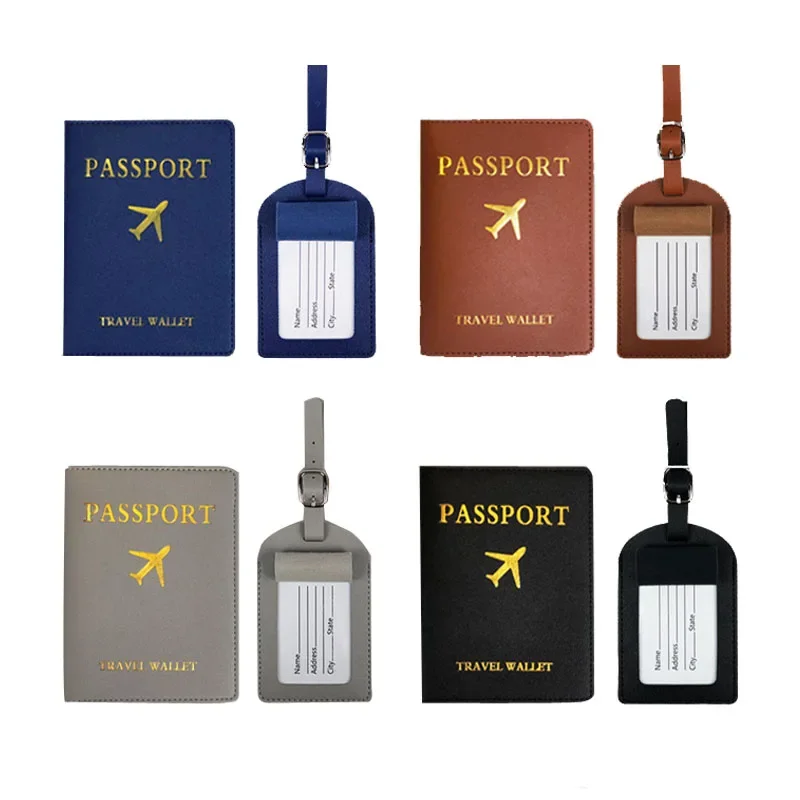 

1pcs PU Leather Luggage Tag Suitcase Luggage Label Women Men Baggage Boarding Bag Tag Name ID Address Holder Travel Accessorie