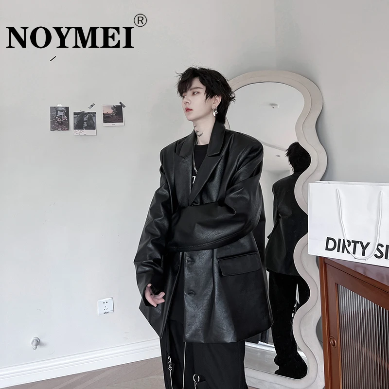 Модная мужская куртка NOYMEI из искусственной кожи в стиле High Street черного цвета осень 2024 Мужское пальто Trnedy с лацканами на молнии с наплечниками WA2787
Модная мужская куртка NOYMEI из искусственной кожи в стиле High Street черного цвета осень 2024 Мужское пальто Trnedy с лацканами на молнии с наплечниками WA2787