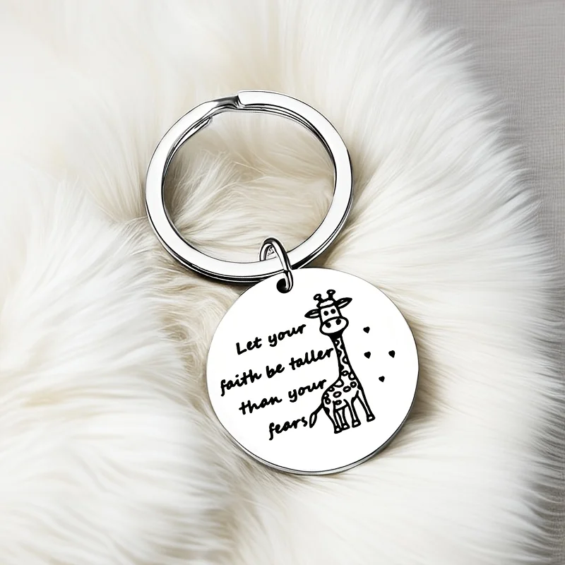 Giraffe Gift Key Chain Spiritual Themed Keychain Gift, Giraffe Jewelry for Women Giraffe Lovers Friend Family Birthday Gift
Giraffe Gift Key Chain Spiritual Themed Keychain Gift, Giraffe Jewelry for Women Giraffe Lovers Friend Family Birthday Gift