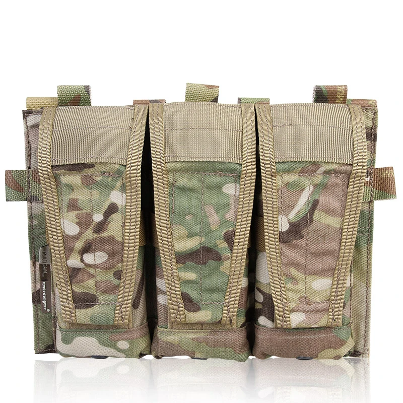 

Emersongear AVS Detachable Flap Front Bag M4 556 Mag Pouch Tactical Vest Triple Magazine Pocket Plate Carrier Accessories