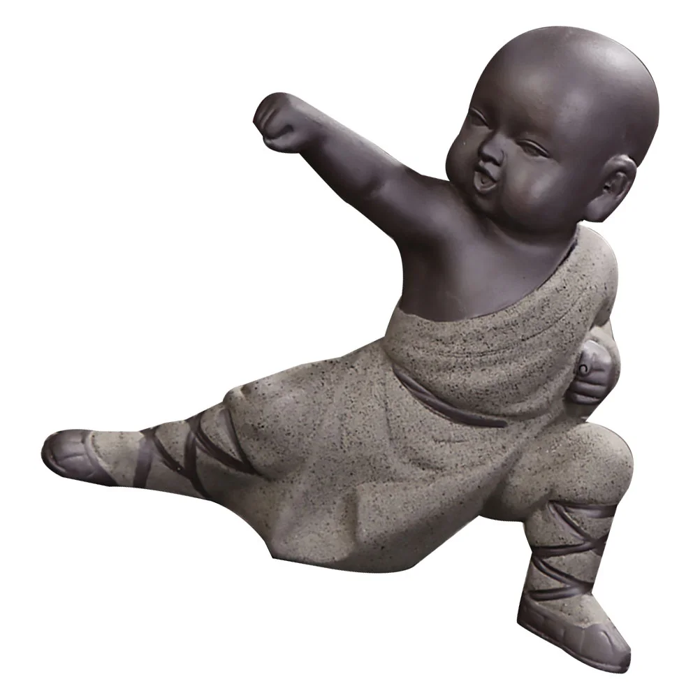 Kung Fu Monk Decor Purple Sands Statue Temple Style Figurines Ornament Tea Pet Arrangement For Home Decorations Miniatures
Kung Fu Monk Decor Purple Sands Statue Temple Style Figurines Ornament Tea Pet Arrangement For Home Decorations Miniatures