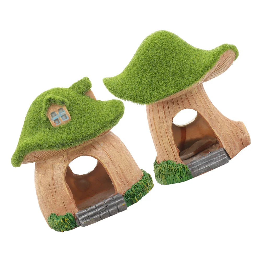 2 Pcs Fish Aquarium Tank Landscaping Ornaments Decorations Resin Underwater Craft Mushroom House for Adornment
2 Pcs Fish Aquarium Tank Landscaping Ornaments Decorations Resin Underwater Craft Mushroom House for Adornment