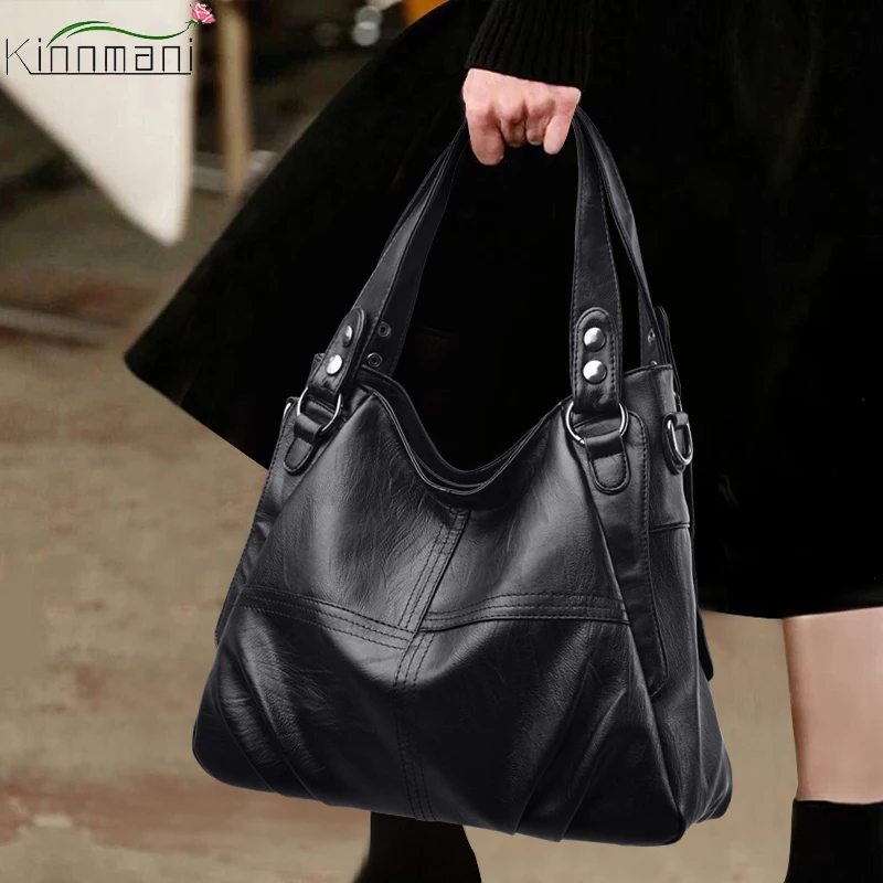 Women's Leather Bags Retro Ladies Handbags Large Capacity Tote Bags Solid Color Casual Girls Shoulder Bags for Work Commuting
Women's Leather Bags Retro Ladies Handbags Large Capacity Tote Bags Solid Color Casual Girls Shoulder Bags for Work Commuting