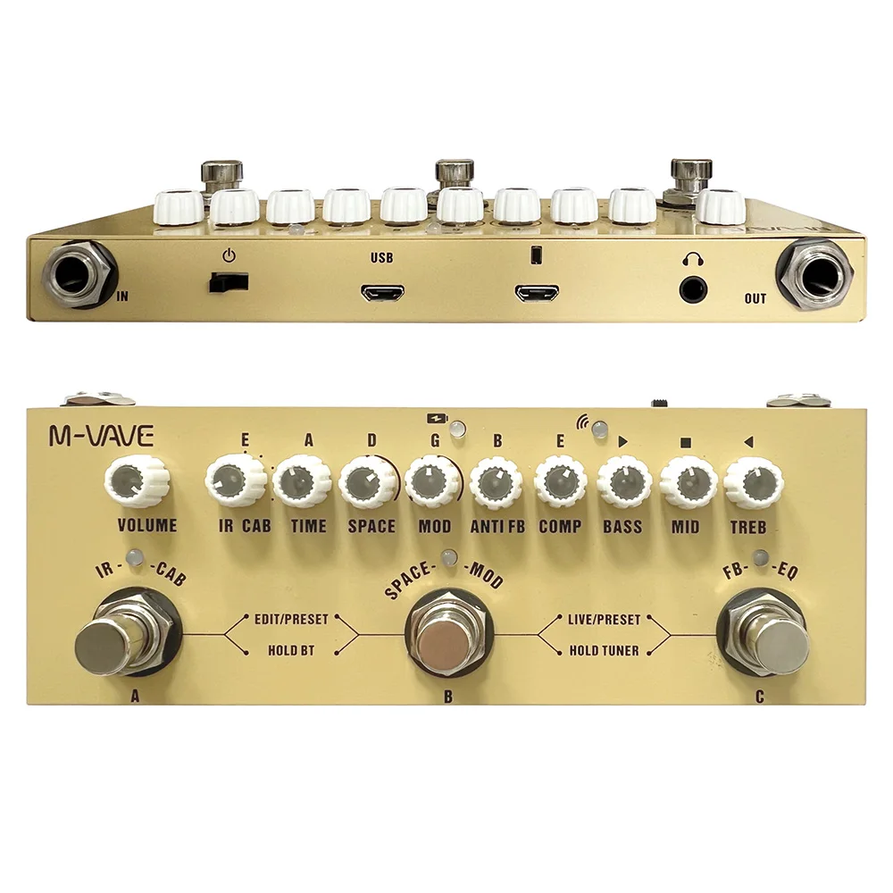 M-Vave Cube Baby Multi Effects Pedal for Electric Bass Guitar Chorus Tremolo Delay 8 Ir Cabinets Simulation Phaser Cuvave Pedal
M-Vave Cube Baby Multi Effects Pedal for Electric Bass Guitar Chorus Tremolo Delay 8 Ir Cabinets Simulation Phaser Cuvave Pedal