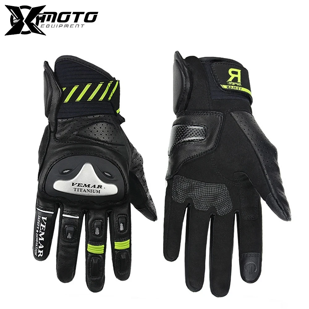 

Anti-Drop Touchscreen Motocross Road Racing Protective Gear Glove Motorcycle Gloves Leather Full Finger Motorbike Riding Gloves