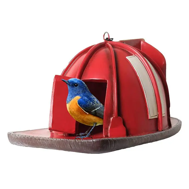 Fire Hat Birdhouse Garden Decoration Bird House Bird Houses For Outside Clearance Handmade Natural Bird House For Backyard/Court
Fire Hat Birdhouse Garden Decoration Bird House Bird Houses For Outside Clearance Handmade Natural Bird House For Backyard/Court
