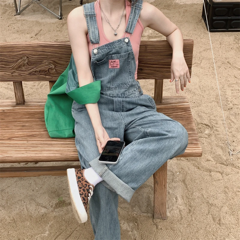 Loose Denim Jumpsuit Overall for Women Y2k Korean 2022 Boyfriend Baggy Jeans Cut Vintage Cargo Pants High Waist Overalls Female
Loose Denim Jumpsuit Overall for Women Y2k Korean 2022 Boyfriend Baggy Jeans Cut Vintage Cargo Pants High Waist Overalls Female