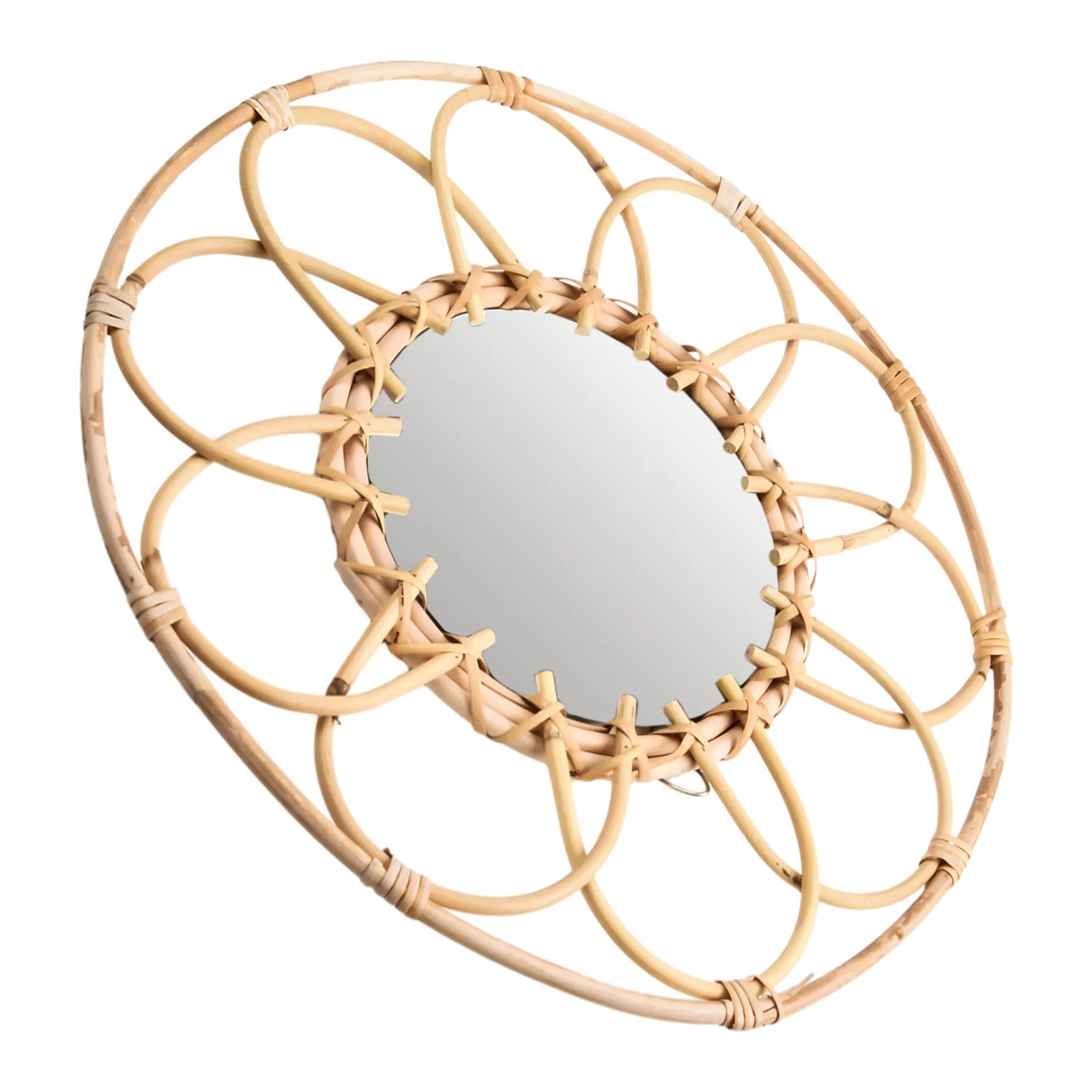 Rattan Bohemian Hanging Glass Decor Rustic Handwoven Art Round Makeup Mirror Natural Color Decorative Mirror Home Improvement
Rattan Bohemian Hanging Glass Decor Rustic Handwoven Art Round Makeup Mirror Natural Color Decorative Mirror Home Improvement
