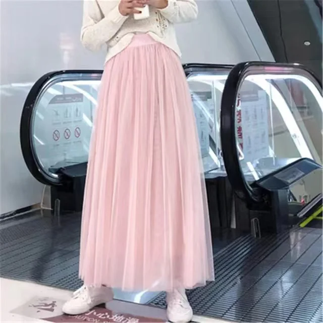 elegant Women Summer long Skirts Waist Girl classic Skrits pure Party Club female office lady fashionio
elegant Women Summer long Skirts Waist Girl classic Skrits pure Party Club female office lady fashionio