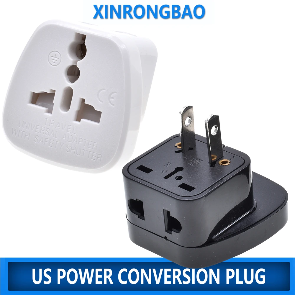 Black white 10A 3 pin 2 in 1 AU UK US EU to USA Canada Mexico Japan travel adapter plug socket convertor with safety door type-B
Black white 10A 3 pin 2 in 1 AU UK US EU to USA Canada Mexico Japan travel adapter plug socket convertor with safety door type-B