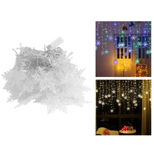 Christmas Snowflakes LED String Lights Flashing Lights Curtain Light Waterproof Holiday Party Light EU Plug
Christmas Snowflakes LED String Lights Flashing Lights Curtain Light Waterproof Holiday Party Light EU Plug