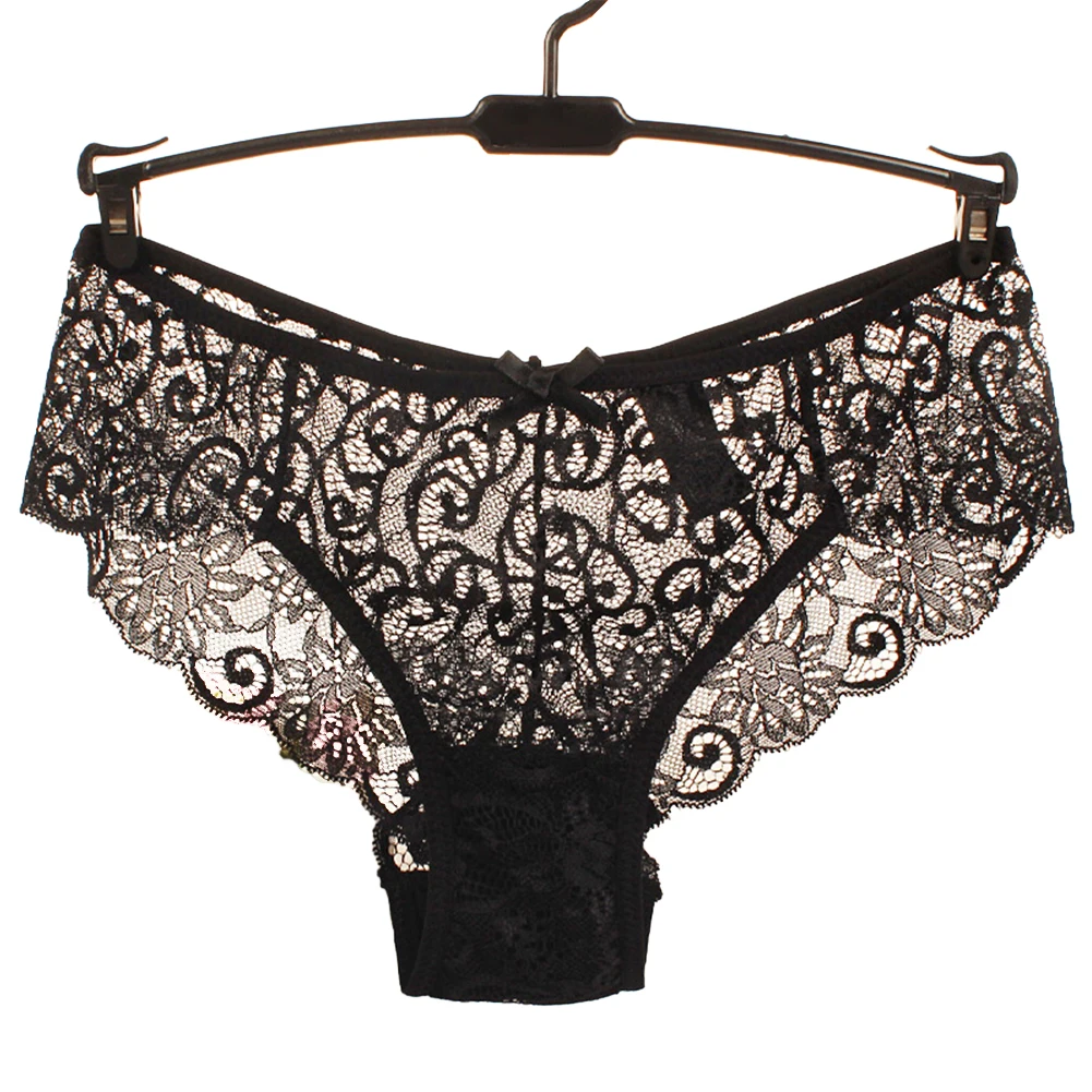 Sexy Women Briefs Lace French Knickers Transparent Seamless Underwear Solid Low Waist Panties Breathable Elastic Erotic Thongs
Sexy Women Briefs Lace French Knickers Transparent Seamless Underwear Solid Low Waist Panties Breathable Elastic Erotic Thongs