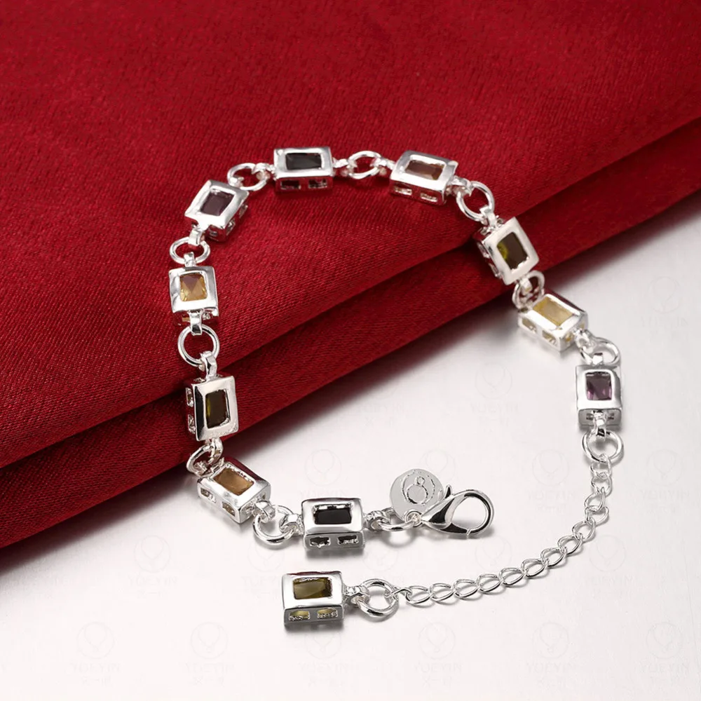 wholesale 925 Sterling silver charm Bracelets cute Zircon chain crystal Jewelry fashion for women wedding lady
wholesale 925 Sterling silver charm Bracelets cute Zircon chain crystal Jewelry fashion for women wedding lady