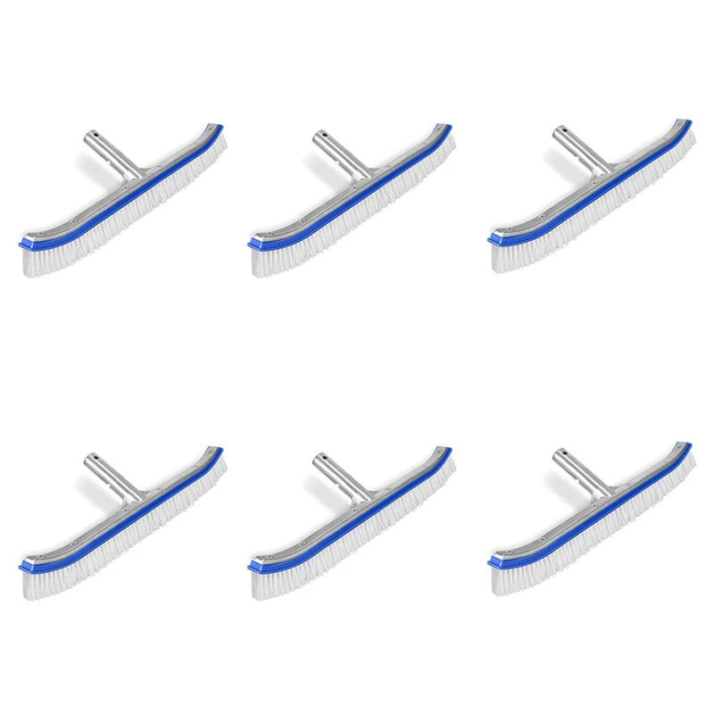 6X Pool Brush, Swimming Pool Wall & Tile Brush 18 Inch Swimming Pool Cleaning Pole Brush Head Replacement Brush,Blue
6X Pool Brush, Swimming Pool Wall & Tile Brush 18 Inch Swimming Pool Cleaning Pole Brush Head Replacement Brush,Blue
