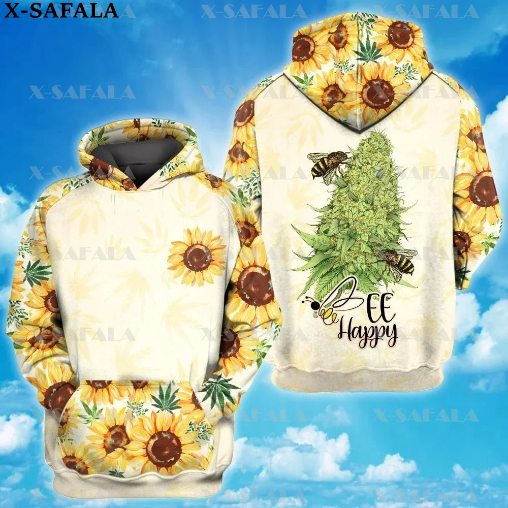 Smoker SUNFLOWER BEE LOVE WEED LEAF 3D Print Zipper Hoodie Man Female Pullover Sweatshirt Hooded Jacket Jersey Tracksuits-1
Smoker SUNFLOWER BEE LOVE WEED LEAF 3D Print Zipper Hoodie Man Female Pullover Sweatshirt Hooded Jacket Jersey Tracksuits-1
