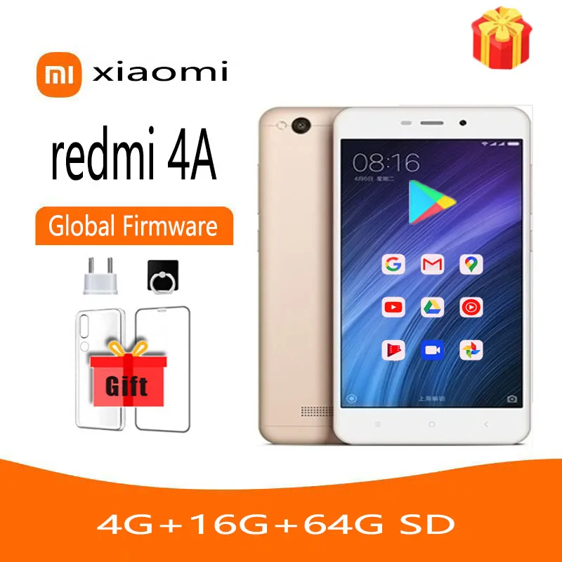 

Global rom Xiaomi Redmi 4A Celltphone 2GB 16GB Googleplay mobile phones celulares smartphone Cellphones android snapdragon