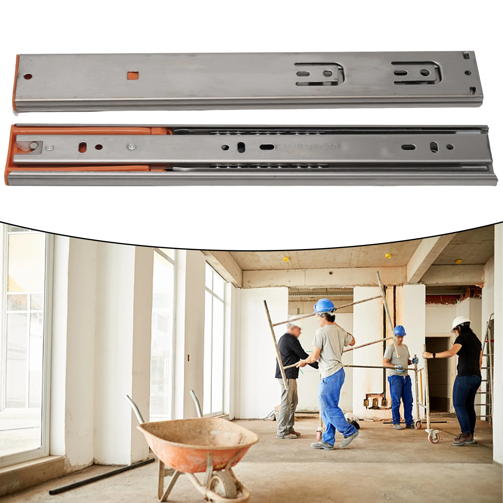 1 Pair 10/12inch Stainless Steel Drawer Slides Buffer Rails Soft Close Drawer Slide Drawer Track Rail Cabinet Furniture Hardware
1 Pair 10/12inch Stainless Steel Drawer Slides Buffer Rails Soft Close Drawer Slide Drawer Track Rail Cabinet Furniture Hardware