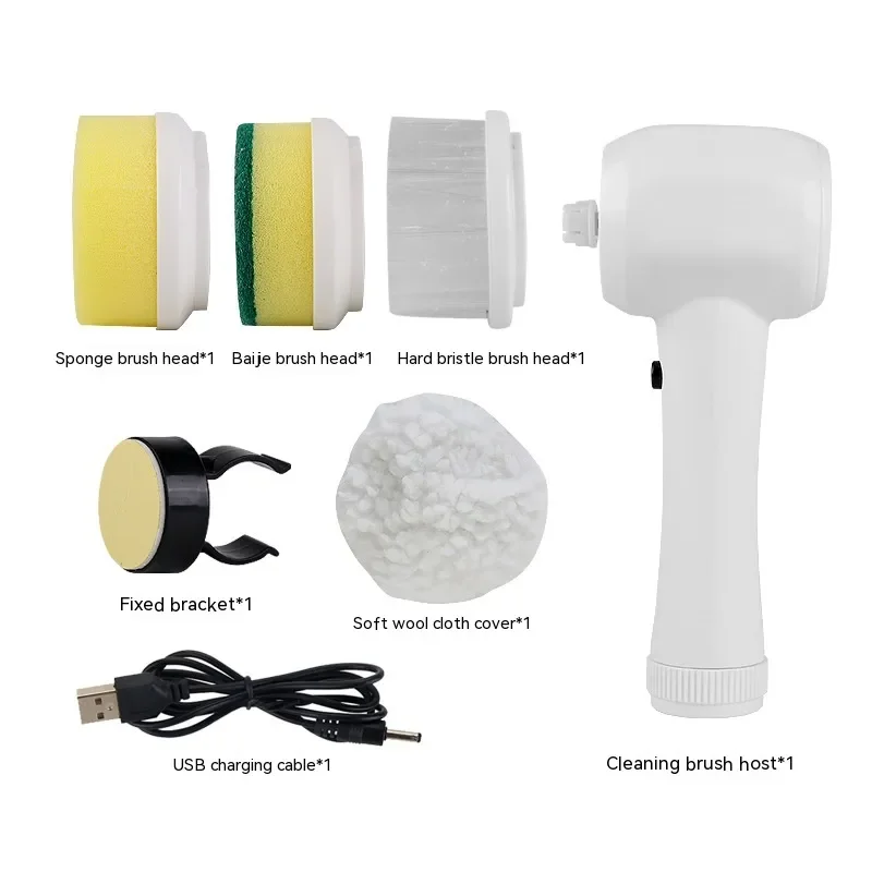 Electric Cleaning Brush 4 In 1 Spinning Scrubber Handheld Electric Cordless Cleaning Brush Portable
Electric Cleaning Brush 4 In 1 Spinning Scrubber Handheld Electric Cordless Cleaning Brush Portable
