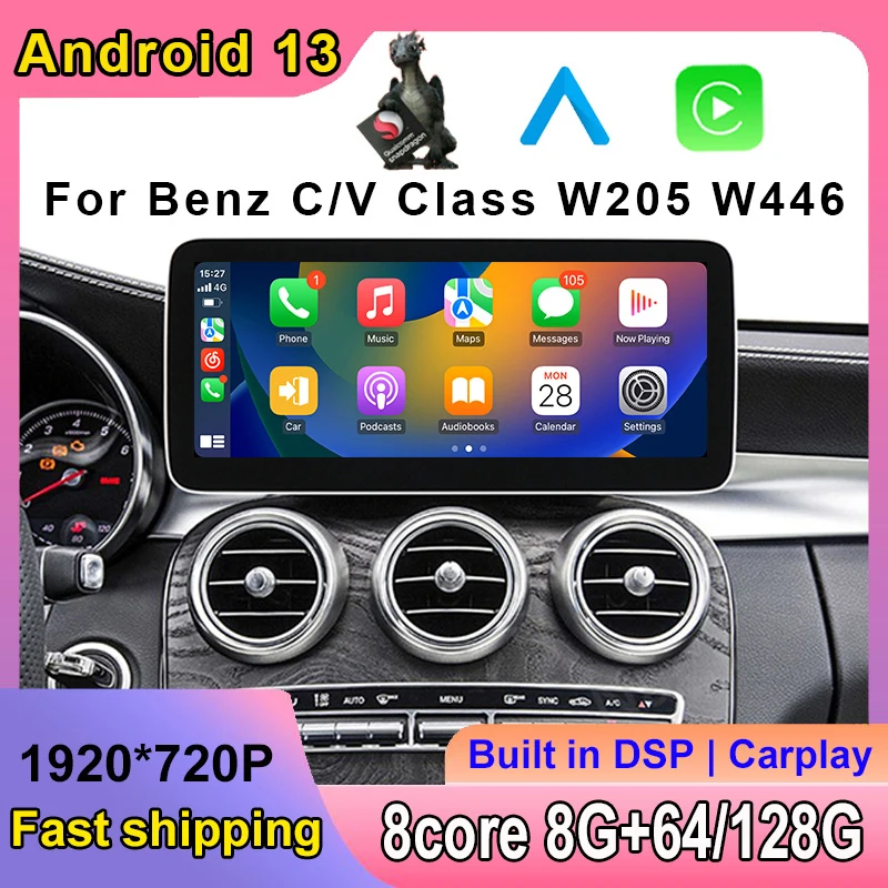 12.3inch Android 13 8Core 8+128G Navigation Car Video Player Bluetooth For Benz C-Class W204 W205 GLC X253 V Class W63
12.3inch Android 13 8Core 8+128G Navigation Car Video Player Bluetooth For Benz C-Class W204 W205 GLC X253 V Class W63