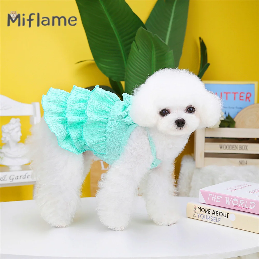 Miflame Soft Comfortable Cat Dog Dress 2023 Spring Summer New Pet Clothing Bichon Schnauzer Small Dogs Candy Layered Skirt
Miflame Soft Comfortable Cat Dog Dress 2023 Spring Summer New Pet Clothing Bichon Schnauzer Small Dogs Candy Layered Skirt