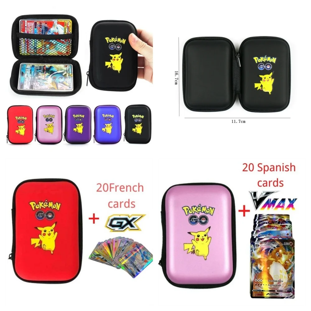 Игровые карты Pokemon Pikachu, держатель для карт с 60 емкостью, жесткий альбом, держатель для книги, коробка для хранения наушников, рождественские подарки
Игровые карты Pokemon Pikachu, держатель для карт с 60 емкостью, жесткий альбом, держатель для книги, коробка для хранения наушников, рождественские подарки