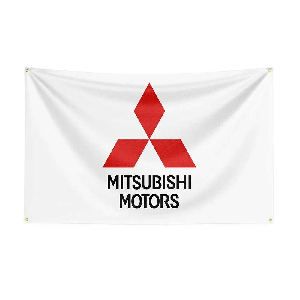 

Q 90x150cm Mitsubishis Flag Polyester Printed Racing Car Banner For Decor -Ft Flags Decor,flag Decoration Banner Flag Banner