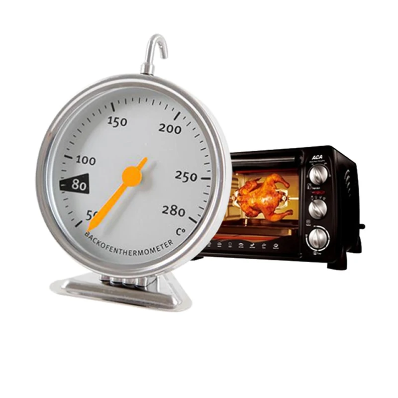 Stainless Steel Oven Thermometer Hang Stand Dial Baking BBQ Cooking Meat Food Temperature Measurement Kiechen Supply
Stainless Steel Oven Thermometer Hang Stand Dial Baking BBQ Cooking Meat Food Temperature Measurement Kiechen Supply