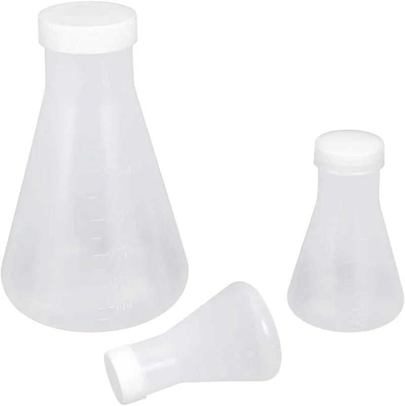3Pcs Erlenmeyer Flask Plastic Flask Conical Flask for Laboratory Students Kids Educational Learning Toys White 50ml+100ml+500ml 
3Pcs Erlenmeyer Flask Plastic Flask Conical Flask for Laboratory Students Kids Educational Learning Toys White 50ml+100ml+500ml