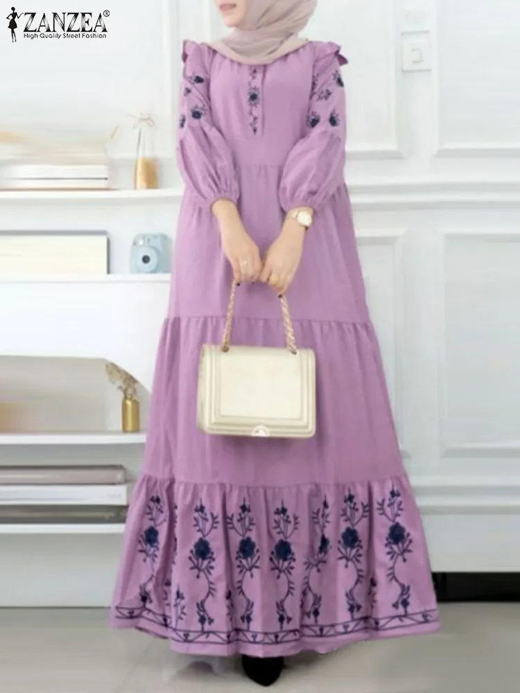 ZANZEA Elegant Women Muslim Dress Spring Long Sleeve Floral Vestidos Robe Femme IsIamic Clothing Bohemain Printed Maxi Sundress
ZANZEA Elegant Women Muslim Dress Spring Long Sleeve Floral Vestidos Robe Femme IsIamic Clothing Bohemain Printed Maxi Sundress
