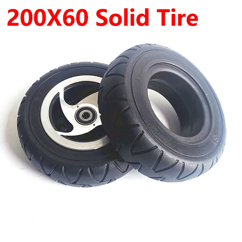 8 Inch 200x60 Solid Tire with Bearing Hub for Older Age Scooter Electric Quad Bike Tire Replacement Parts
8 Inch 200x60 Solid Tire with Bearing Hub for Older Age Scooter Electric Quad Bike Tire Replacement Parts