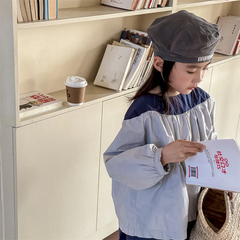 2025 Spring New Girls Puff Sleeve Shirts Children Long Sleeve T Shirts Baby Girl Cotton Blouse Infant Loose Tops Kids Clothes 17 S04e152e484bb4d57b5af9e74f9de9656W
