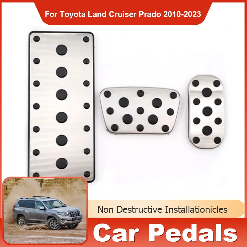 

for Toyota Land Cruiser Prado Lexus GX 400 460 J150 2010~2023 Car Foot Pedals Accelerator Brake No Drilling Restfoot Pedal Pads