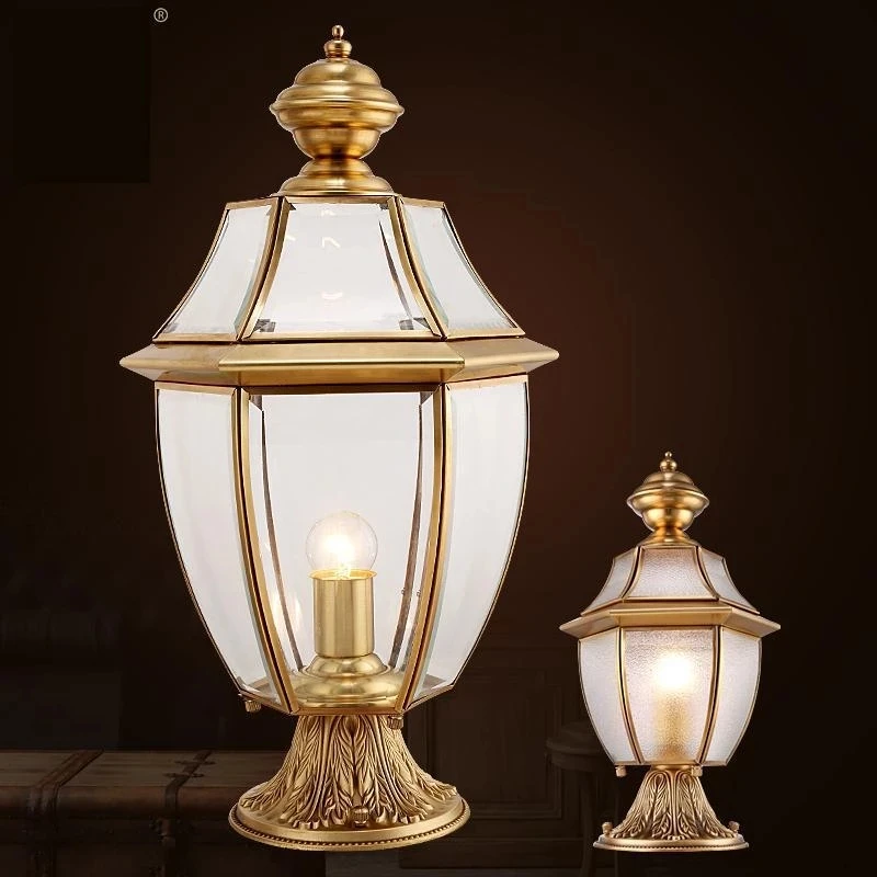 Garden Retro Pillar Light Outdoor Courtyard lighting Waterproof Wall Lamp Landscape light E27 street Wall Lamp Villa Copper Lamp
Garden Retro Pillar Light Outdoor Courtyard lighting Waterproof Wall Lamp Landscape light E27 street Wall Lamp Villa Copper Lamp