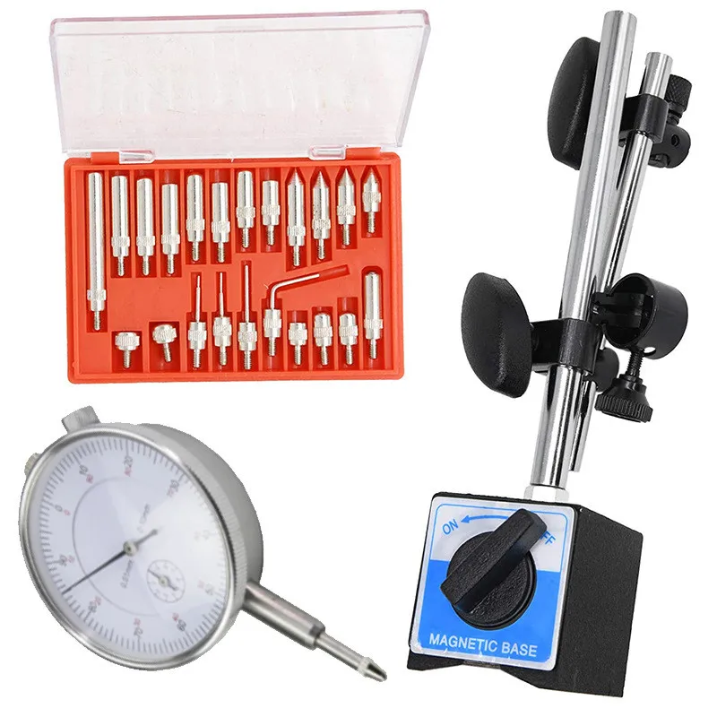 1pc Dial Indicator With Magnetic Base Metric 0-10 Mm Tester Gauge Holder 0.01 Mm Universal Magnetomet Instrument Tool Accessory
1pc Dial Indicator With Magnetic Base Metric 0-10 Mm Tester Gauge Holder 0.01 Mm Universal Magnetomet Instrument Tool Accessory