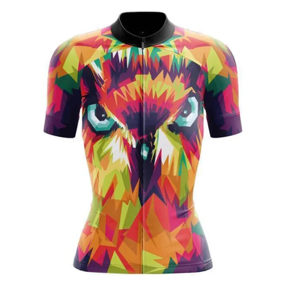Rainbow Owl Women Cycling Jersey Short Sleeve Bike Shirt Bicycle Wear Mountain Road Clothes Cycle Racing MTB Clothing
Rainbow Owl Women Cycling Jersey Short Sleeve Bike Shirt Bicycle Wear Mountain Road Clothes Cycle Racing MTB Clothing