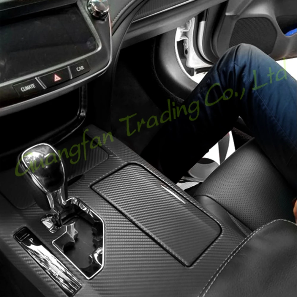 

Car-Styling 3D/5D Carbon Fiber Car Interior Center Console Color Change Molding Sticker Decals For Toyota Crown 2014-2020