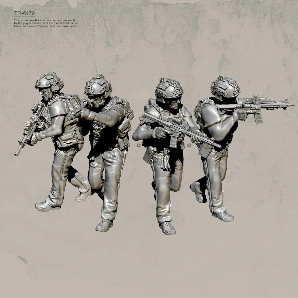 

38mm 50mm 75mm Resin Soldier model kits figure colorless and self-assembled （3D Printing ） TD-6179/3D